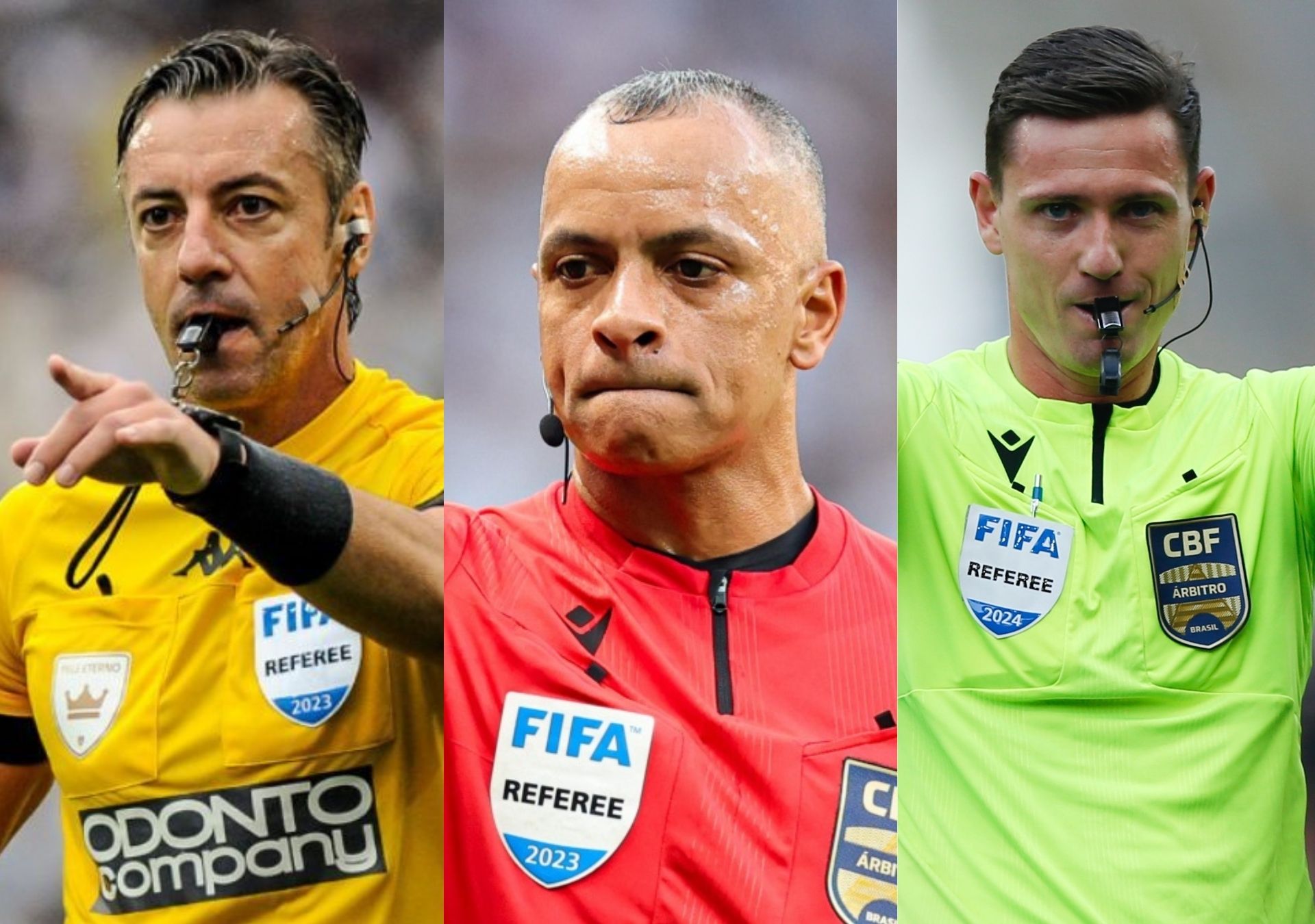 Árbitros Raphael Claus, Wilton Pereira Sampaio e o estreante Ramon Abatti Abel serão os representantes brasileiros da arbitragem na Copa do Mundo 2026